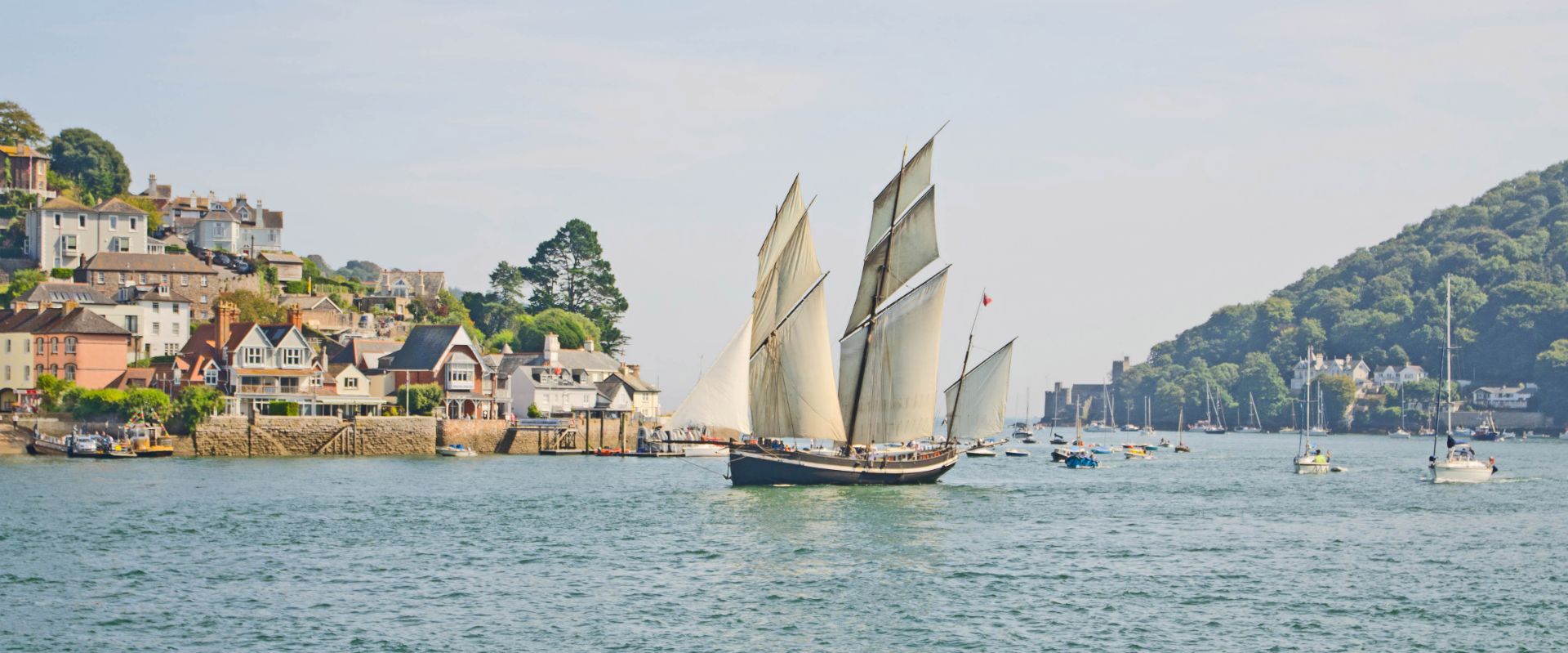 Sailing boat in Dartmouth