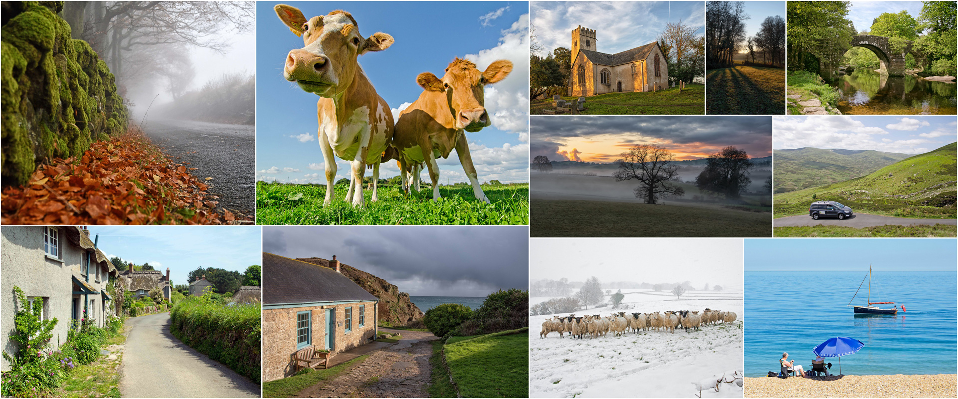 Gallery collage of Unique Devon Tours photos