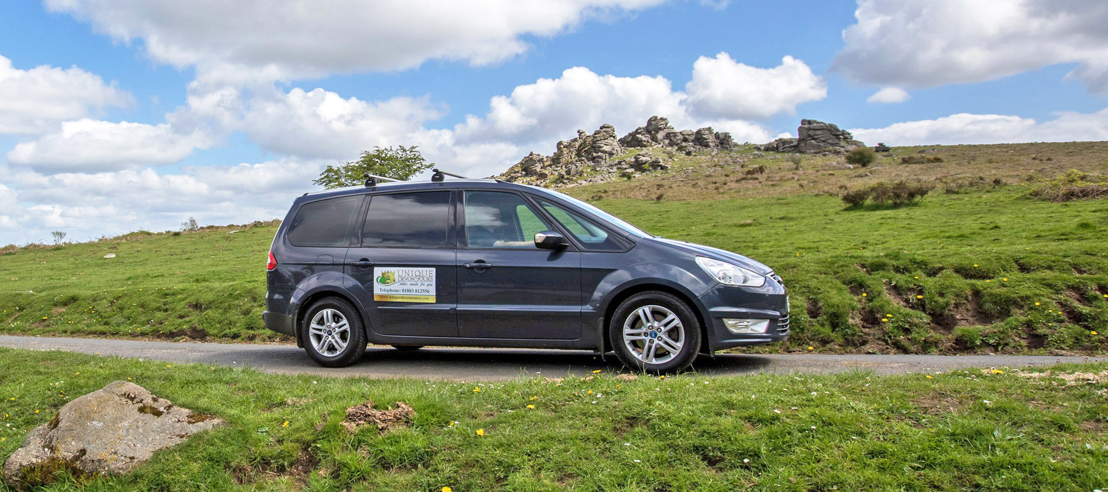 Unique Devon Tours driving across Dartmoor