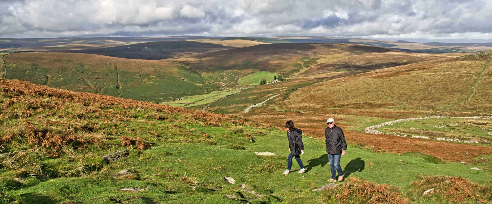 Guests walking on Dartmoor