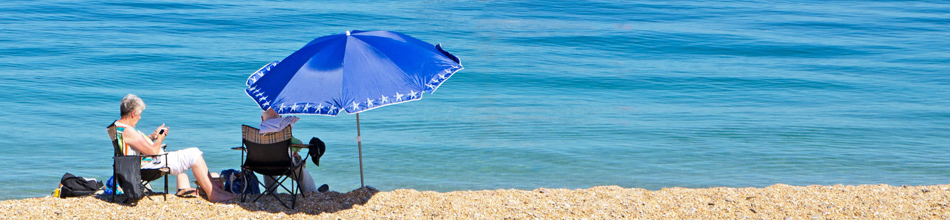 Relaxing at Slapton Sands