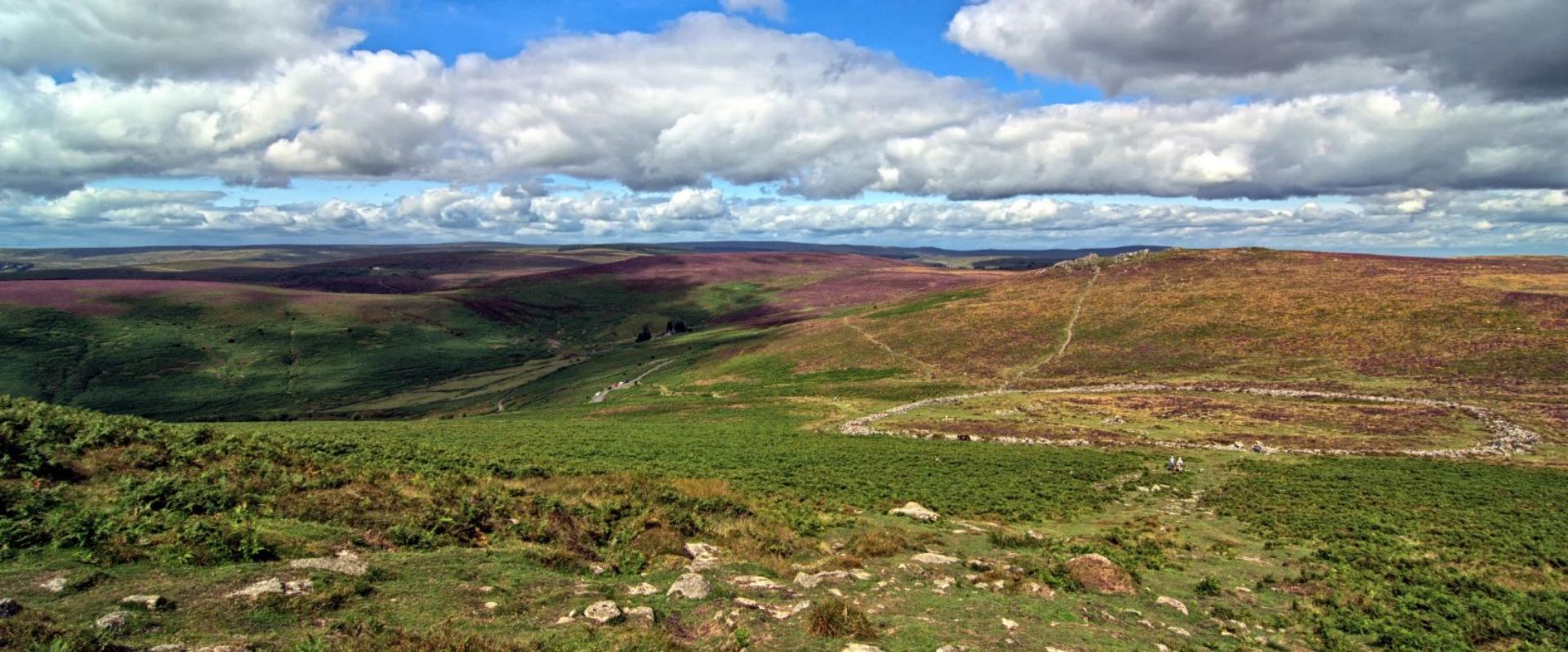 The view of Grimspound from Hameldown