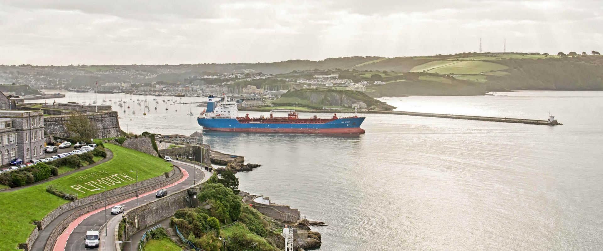 View from Smeaton's Tower in Plymouth