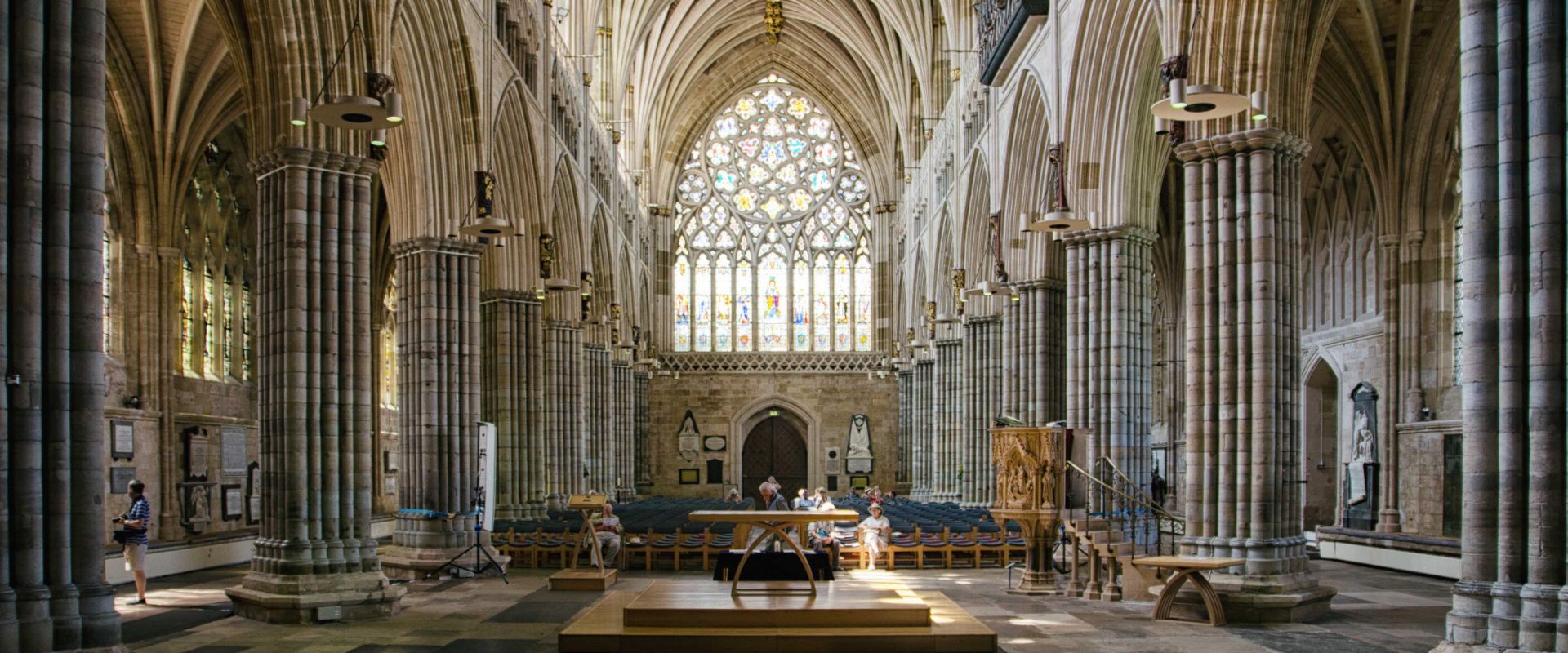 Interior of Exeter Cathedral