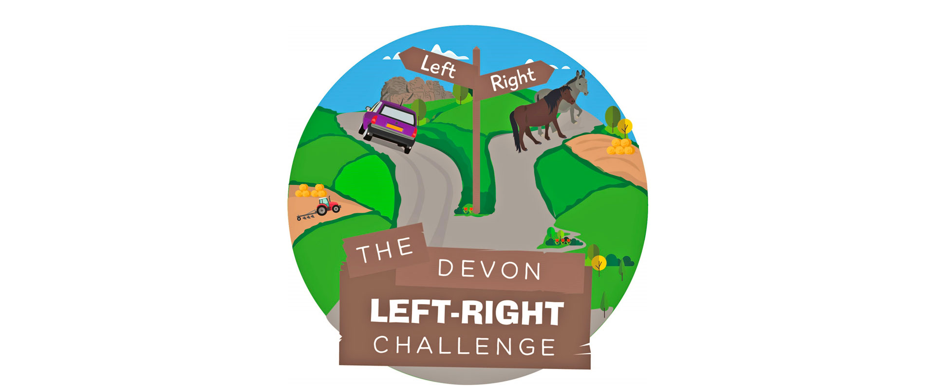 Devon Left right Challenge Logo