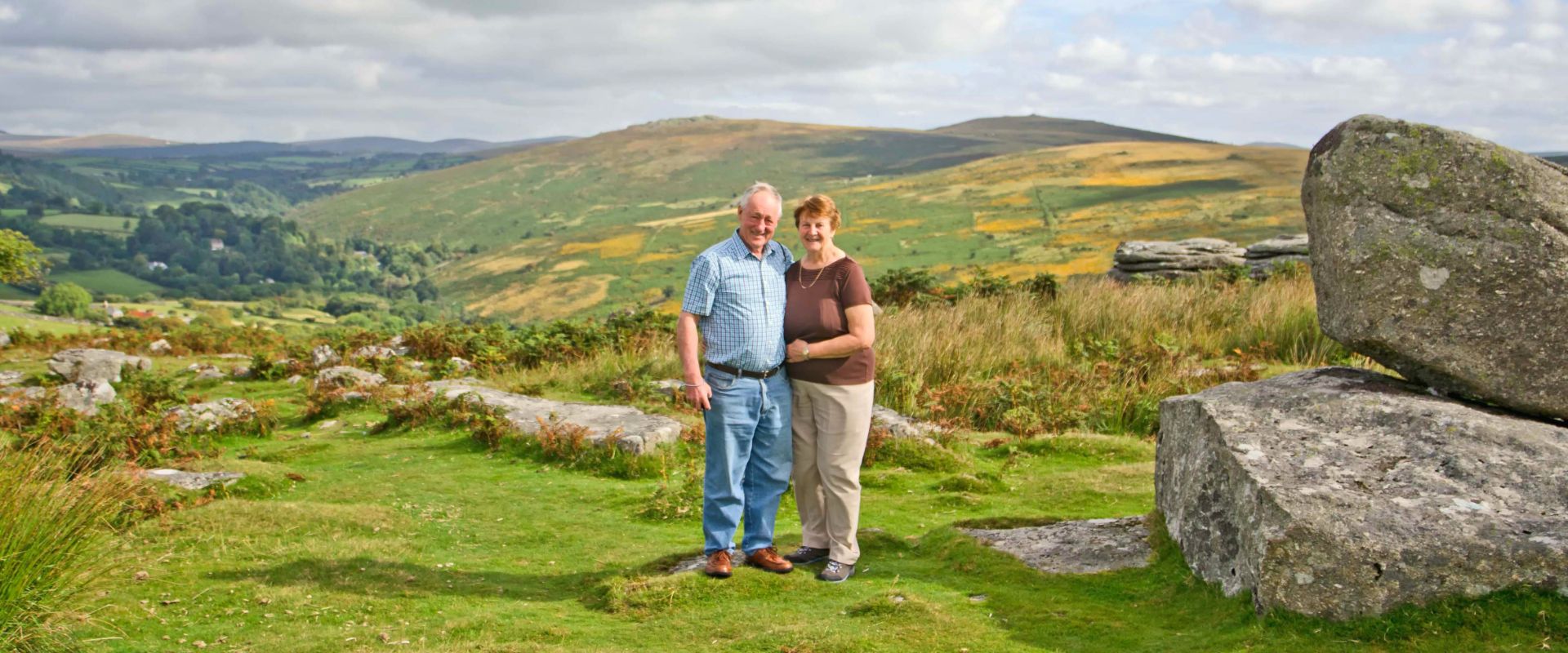 Guests at Combestone Tor on Dartmoor in Devon