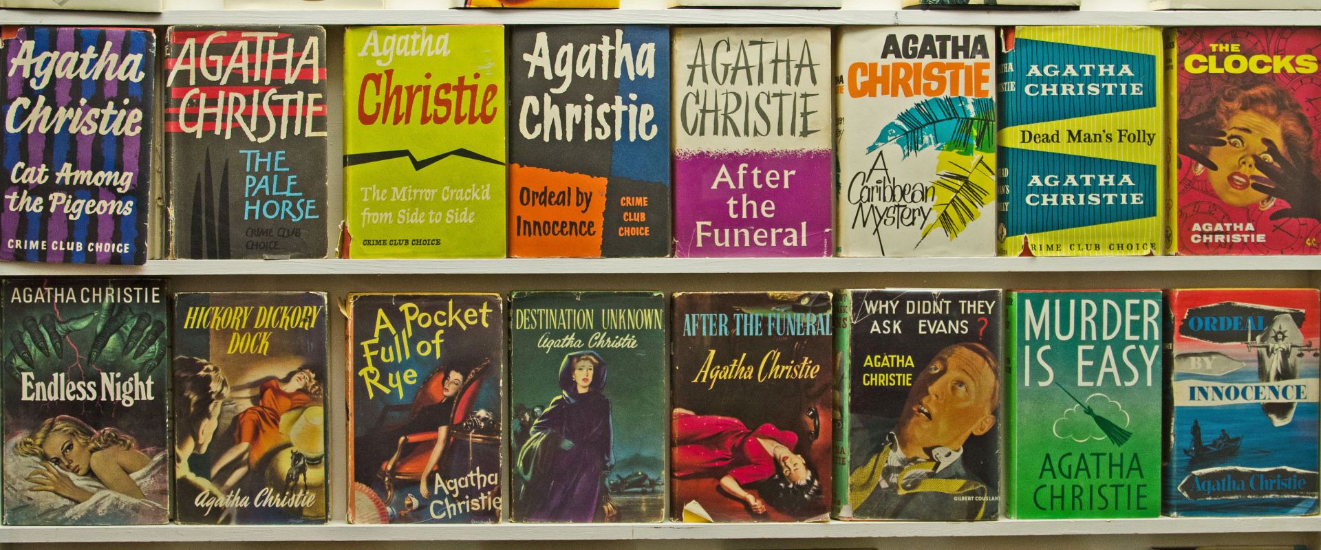 First editions of Agatha Christie's books at Greenway