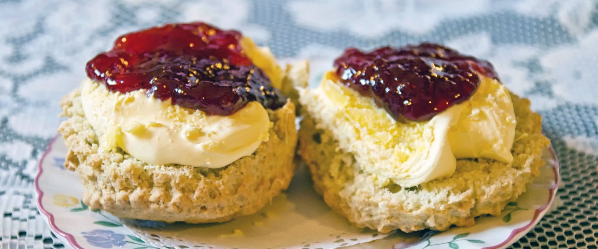 A Devonshire cream tea in Devon