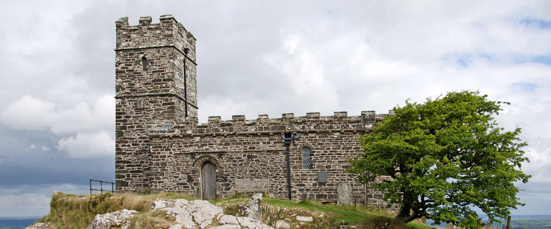 Church of st Michael de Rupe at Brentor in Devon