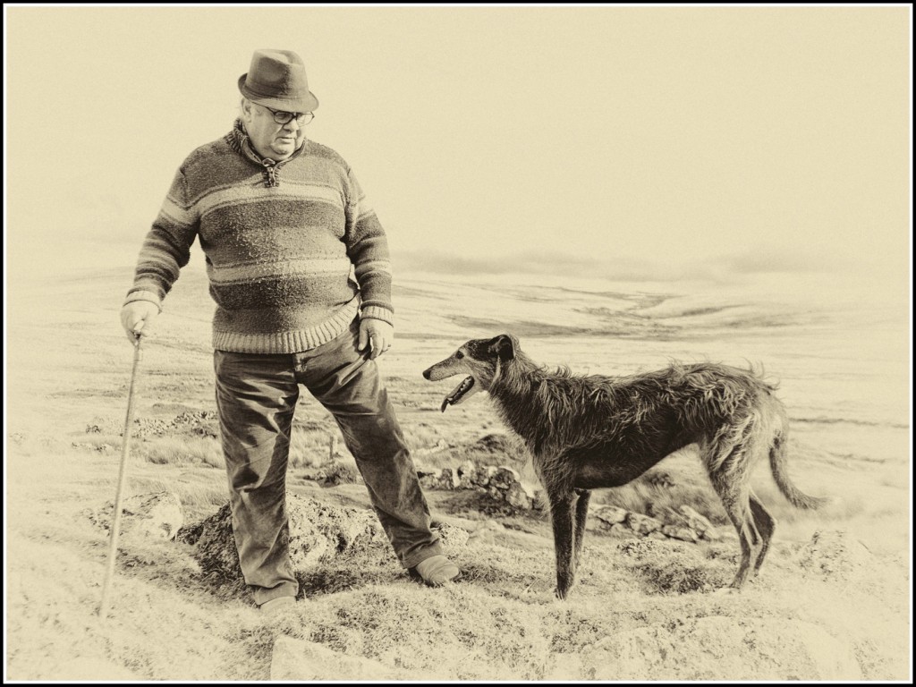 4 - Alfie and his owner at Fox Tor Mire