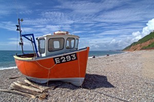 Boat on Branscombe Beach